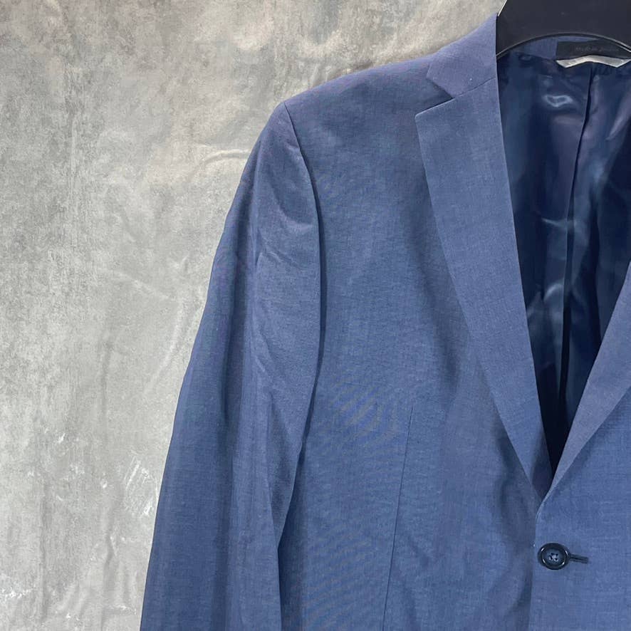 MARC NEW YORK Men's Blue Short Modern-Fit Two-Button Suit Jacket SZ 40S