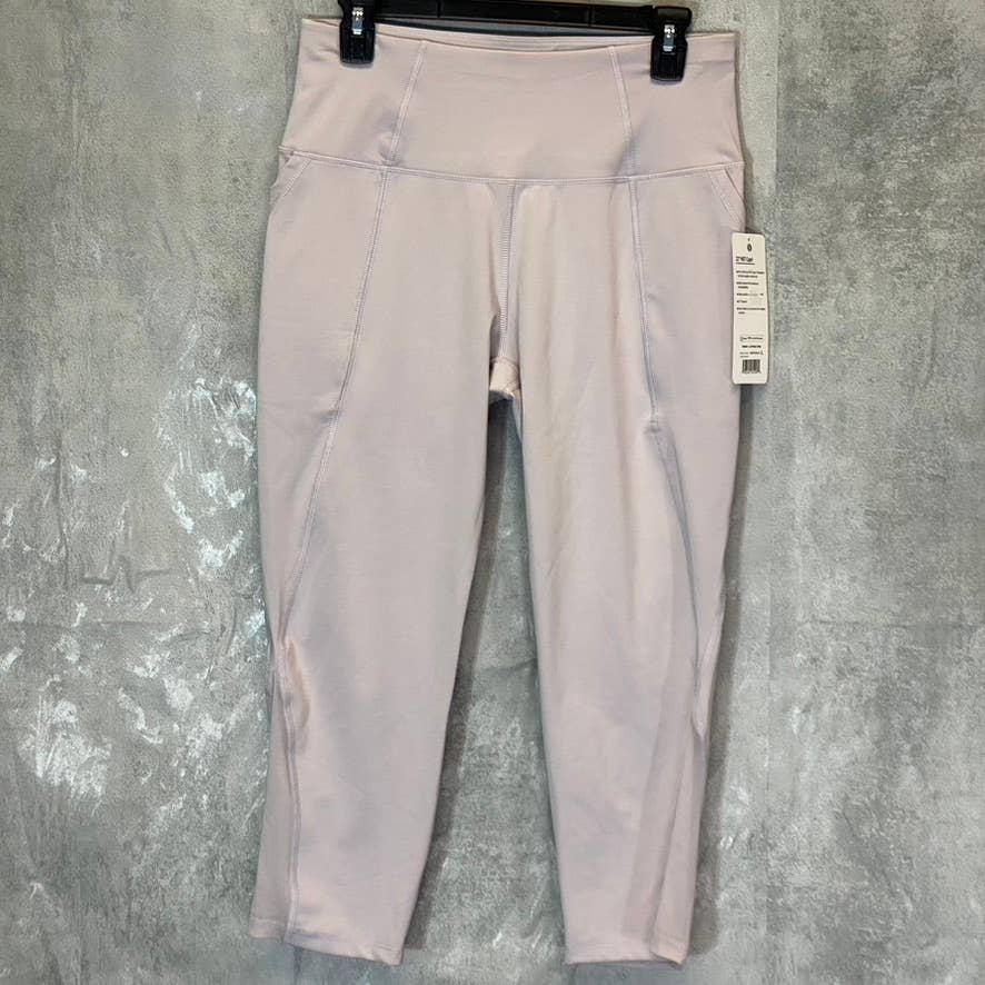 LAYER 8 Women's Putty High-Waist Pull-On Stretch Capri Leggings SZ L