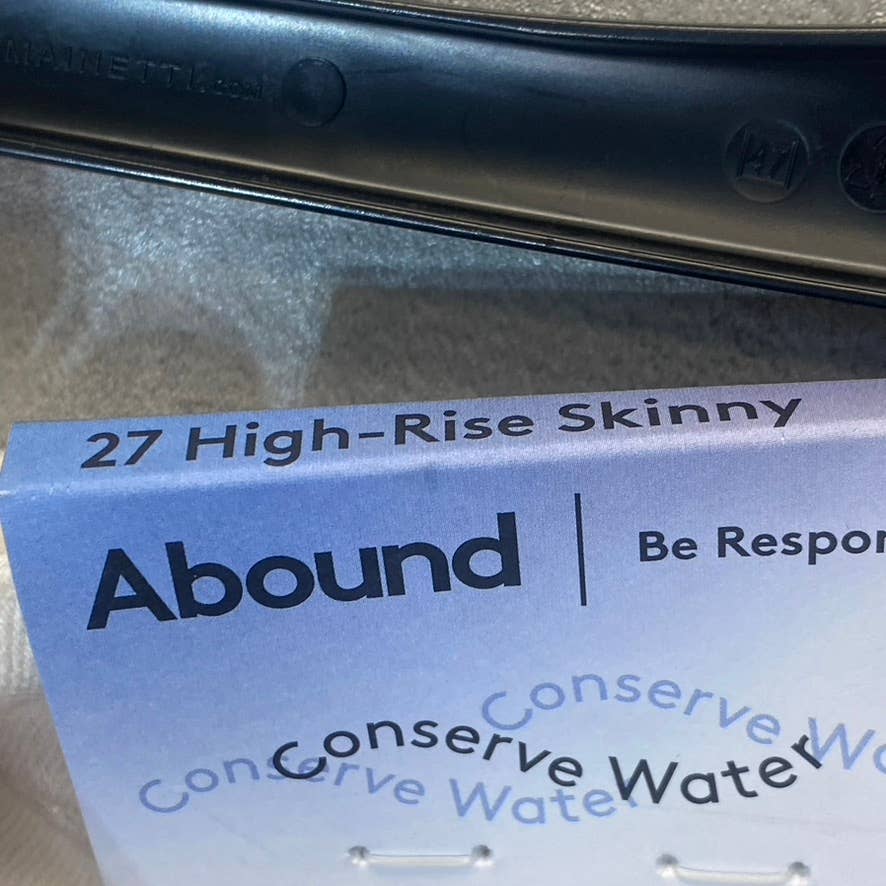 ABOUND Women's White High-Rise Skinny Denim Jeans SZ 27