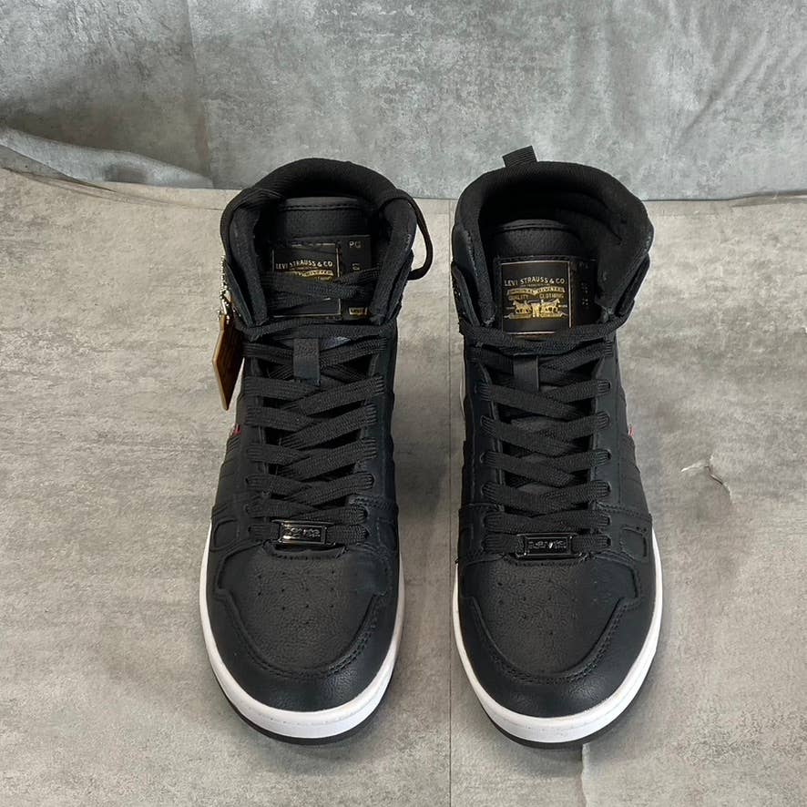 LEVI'S Women's Black BB HI Perf UL High-Top Lace-Up Sneakers SZ 6