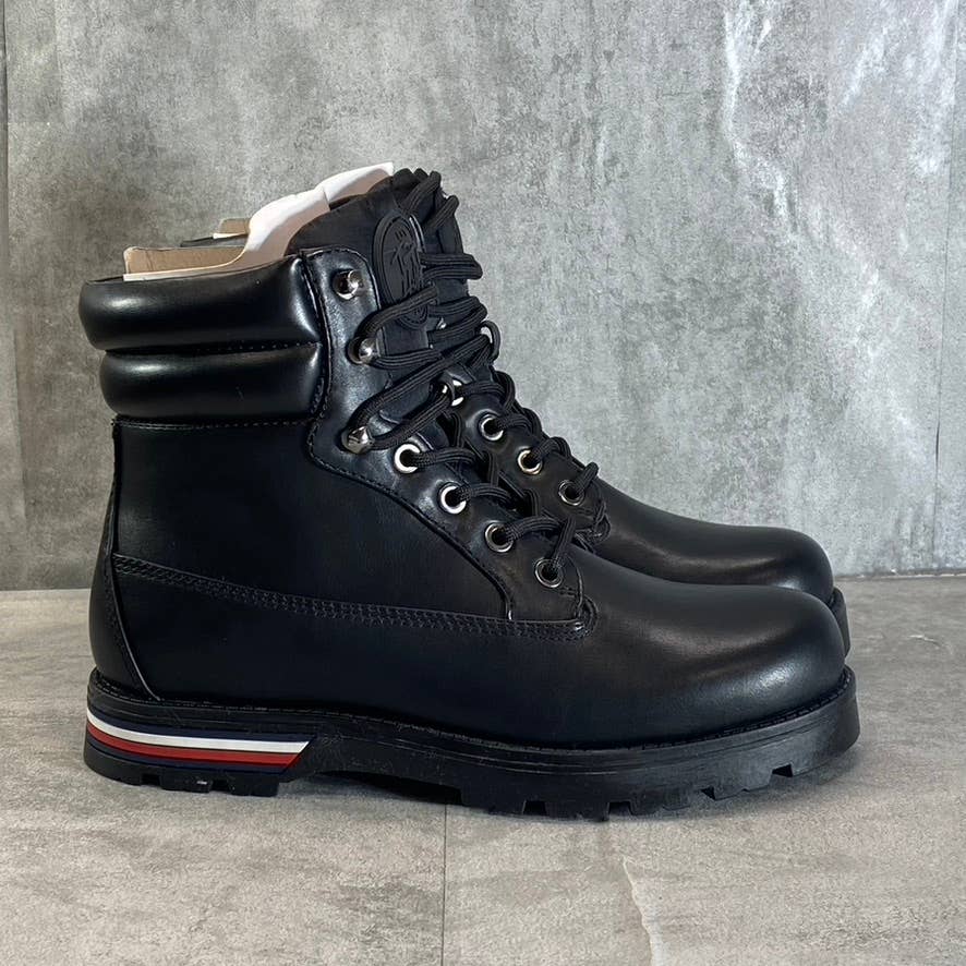 TOMMY HILFIGER Women's Black Melise Lug-Sole Combat Lace-Up Boots SZ 7