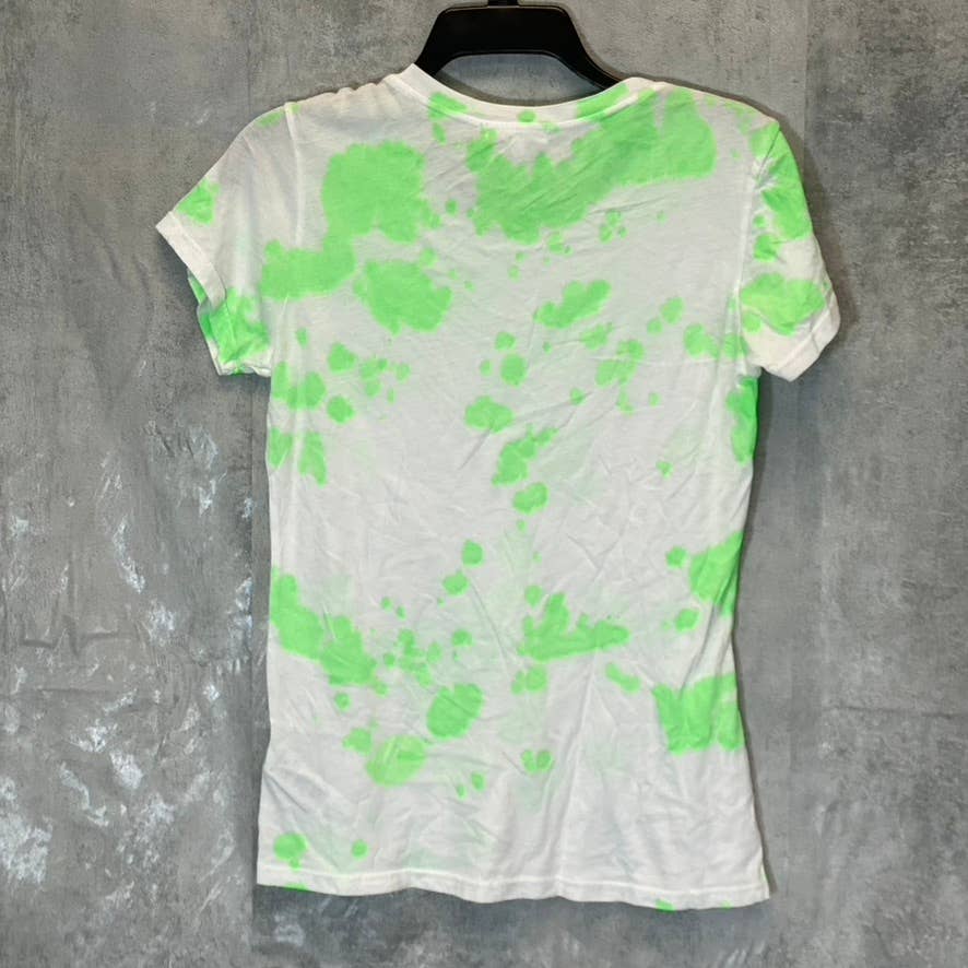 SUNDRY Women's Pop Lime Tie-Dye Short Sleeve Crewneck Top SZ 0