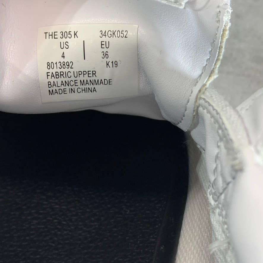 GOATS Kids White Canvas The 305 2-Strap Slip-On Platform Sneakers SZ 4