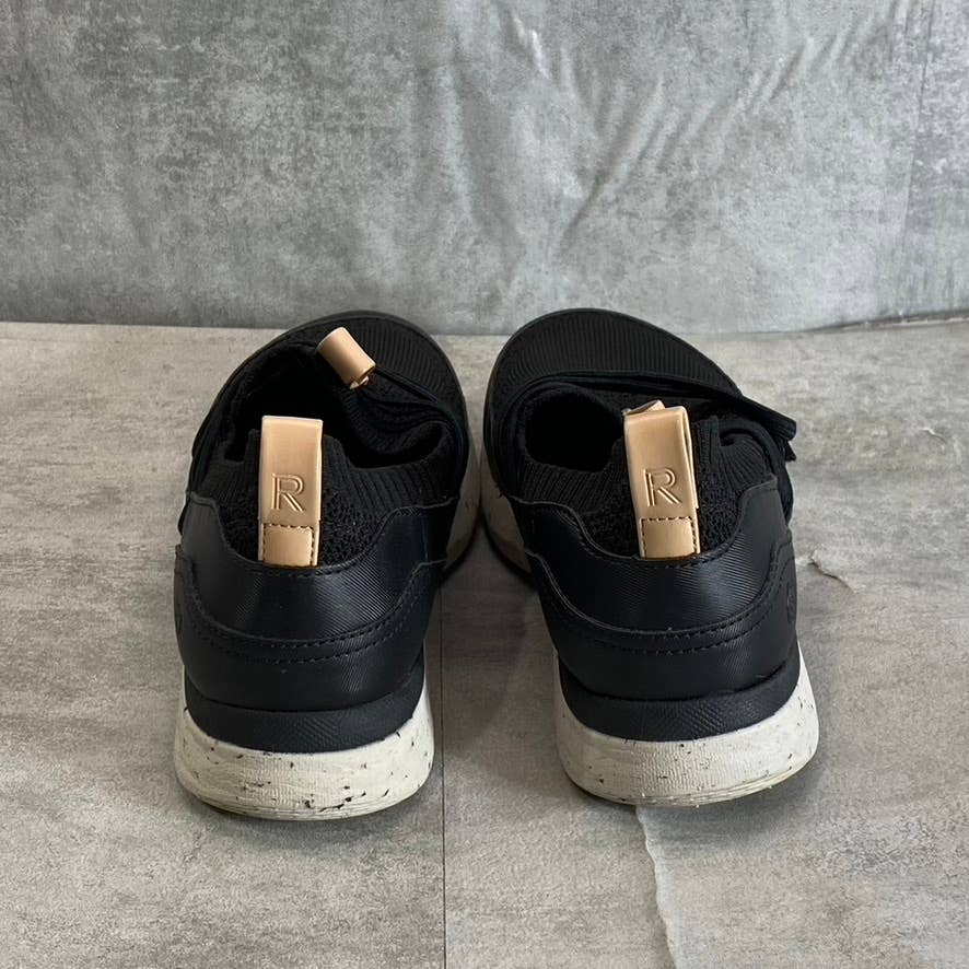 ROCKPORT Women's Black Knit TruFLEX Fly Washable Bungee Slip-On Sneakers SZ 9.5