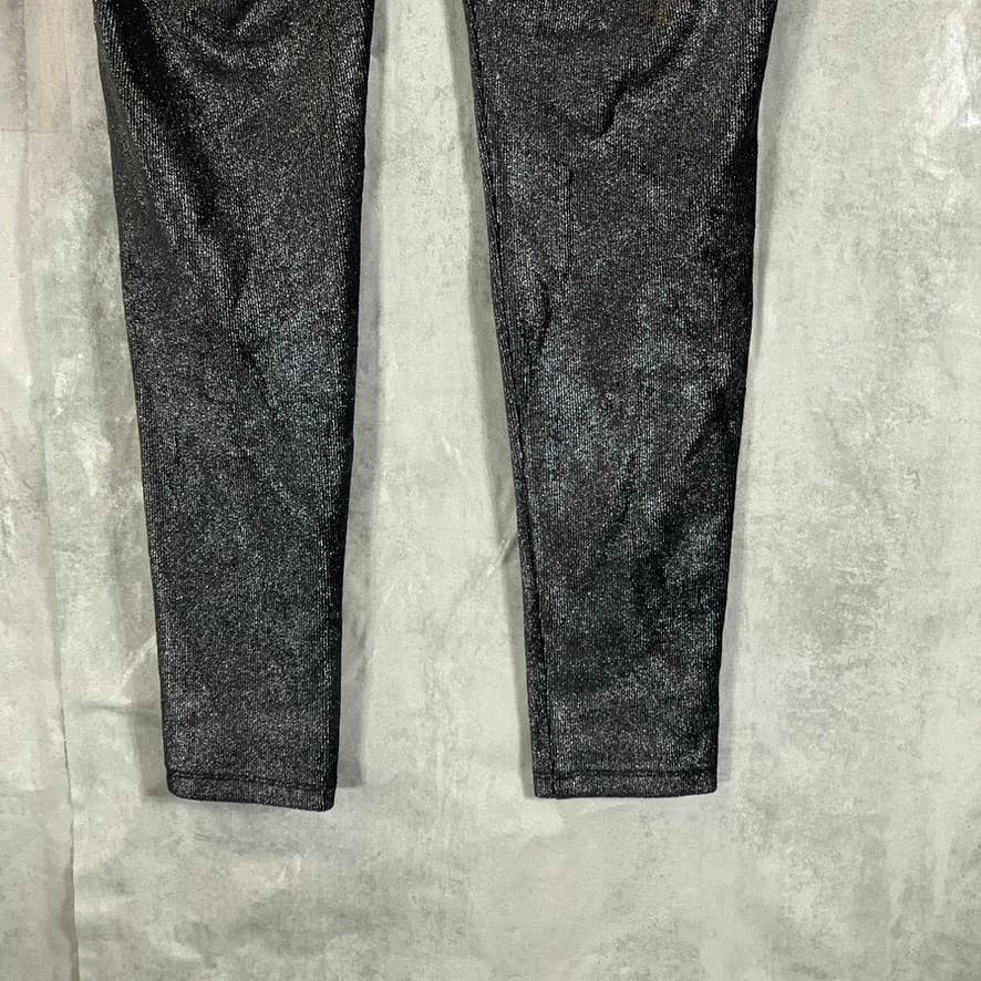 MICHAEL MICHAEL KORS Women's Petite Black Metallic Pull-On Leggings SZ P/M