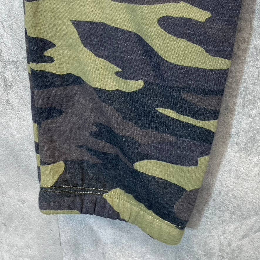 SOCIALITE Women's Green Camo Printed Elastic Drawstring Waist Jogger Pants SZ XS