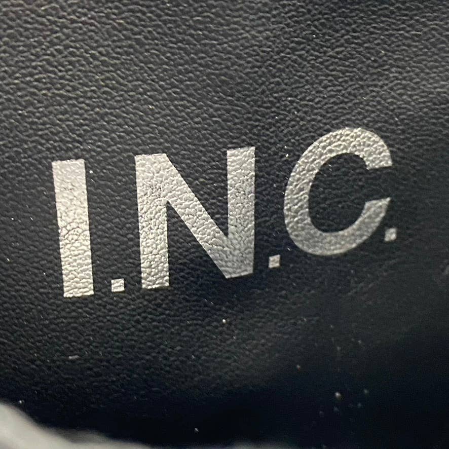 INC INTERNATIONAL CONCEPTS Women's Black Leather Fawne Knee-High Riding Boot SZ9