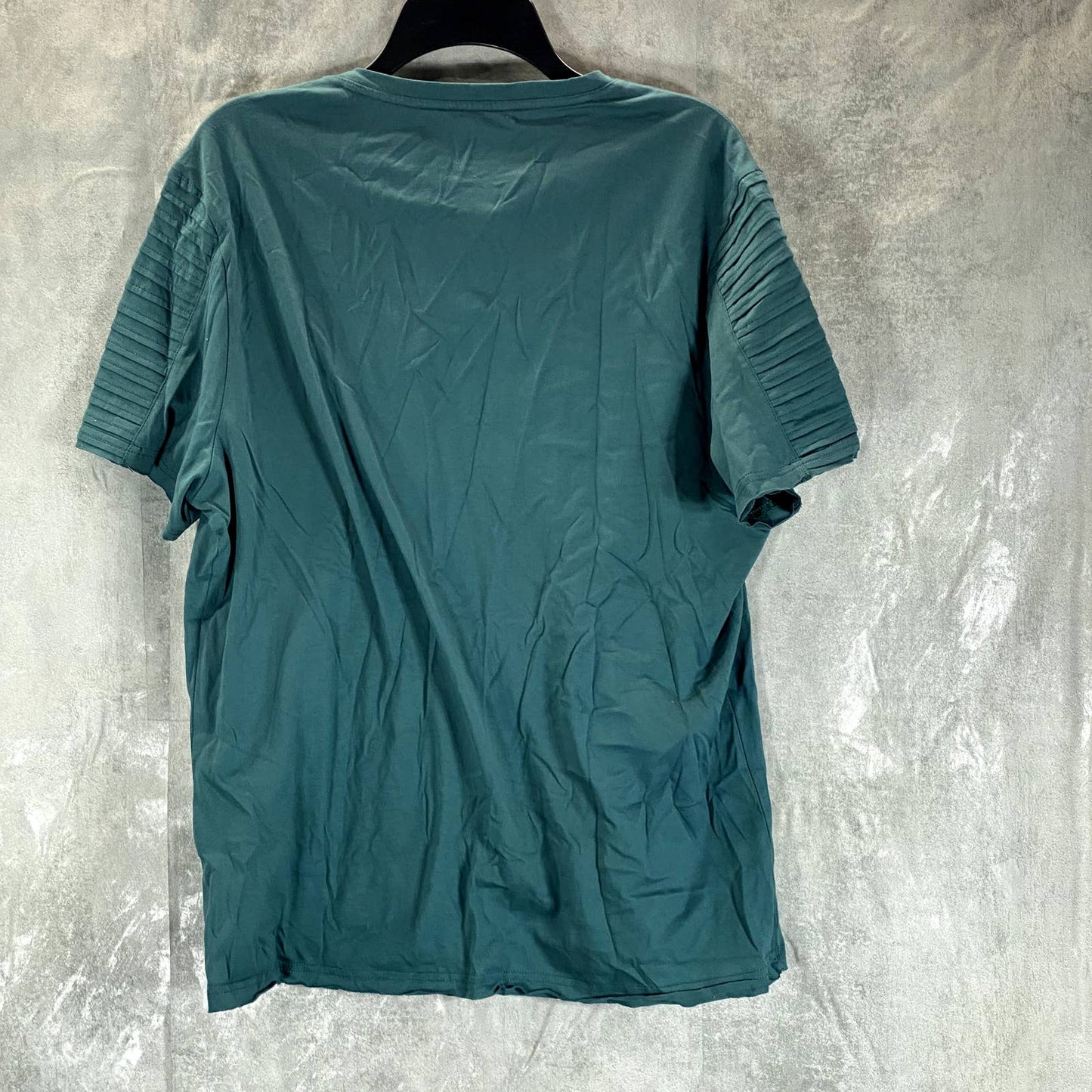 INC INTERNATIONAL CONCEPTS Men's Split-Neck Textured Zipper-Pocket T-Shirt SZ L