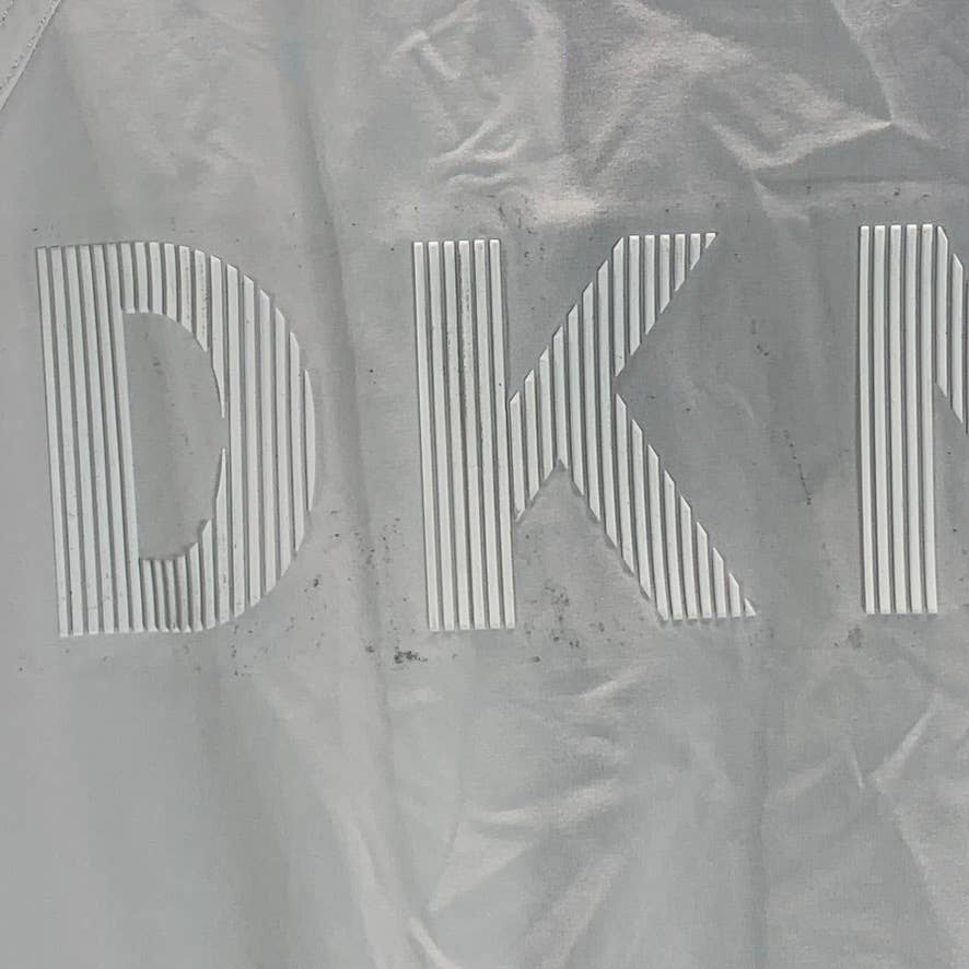 DKNY Sport Women's White-Black Full-Zip Graphic Bomber Jacket SZ S