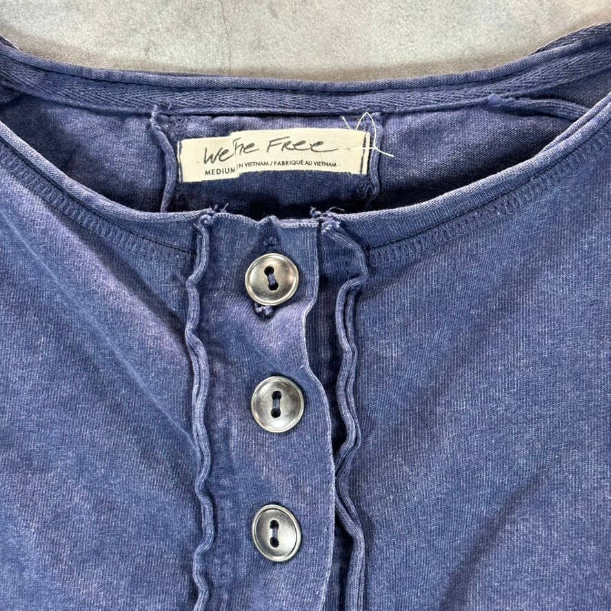 WE THE FREE Women's Quarry Melodi Henley Long-Sleeve Top SZ M