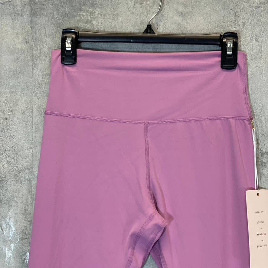 LOVE TREE Women's Pink 4-Way Stretch Wide Waistband Pull-On Leggings SZ L