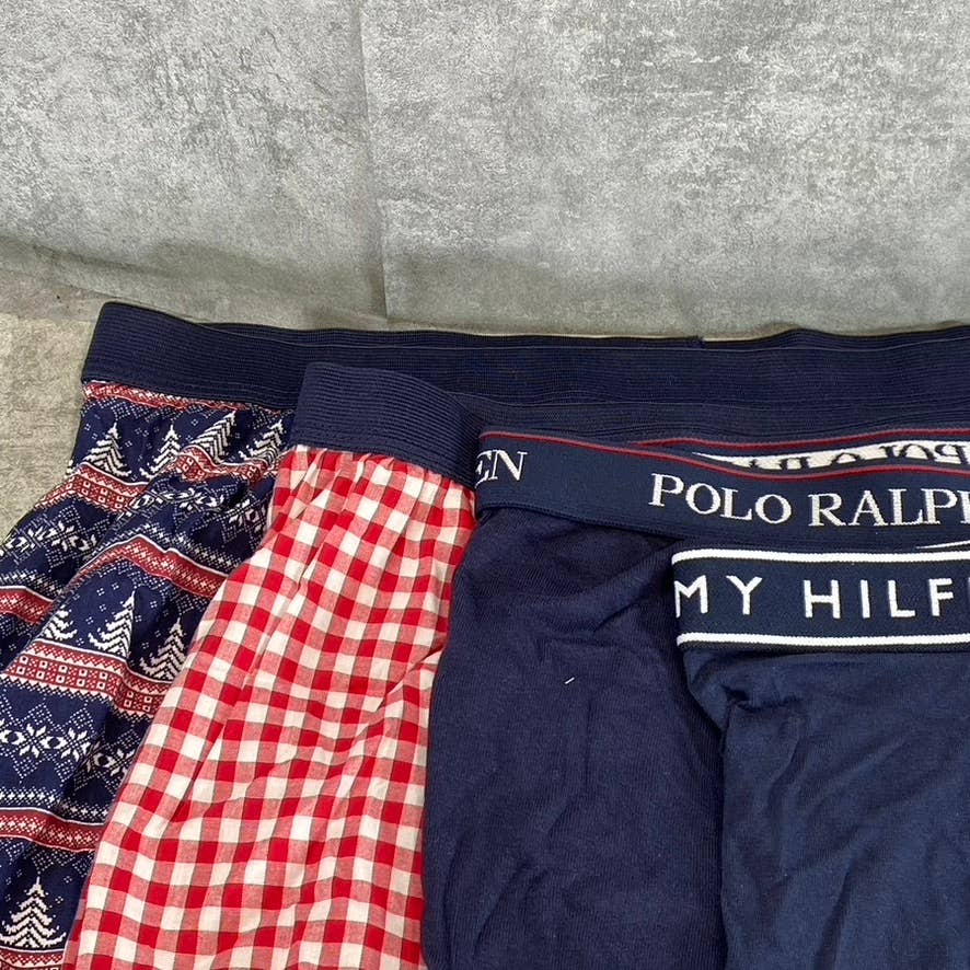 Men's Blue/Red Multi Brand Mixed Briefs SZ L