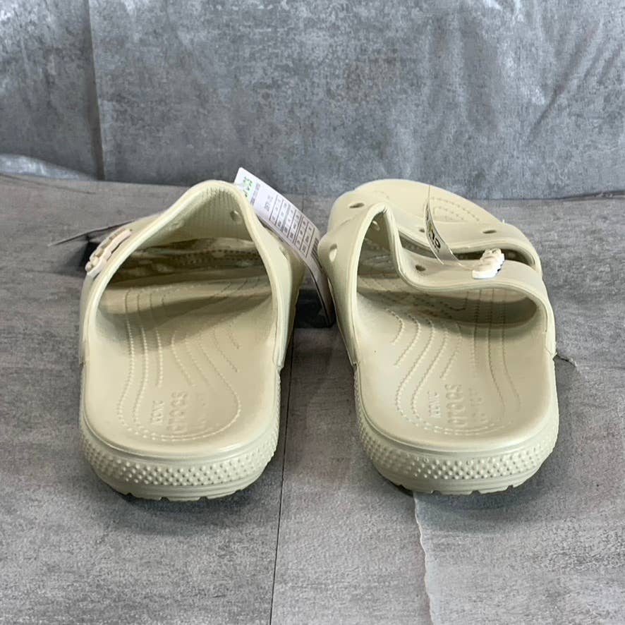 CROCS Iconic Comfort Unisex Adult Bone Classic Double-Strap Slide Sandal SZM7/W9