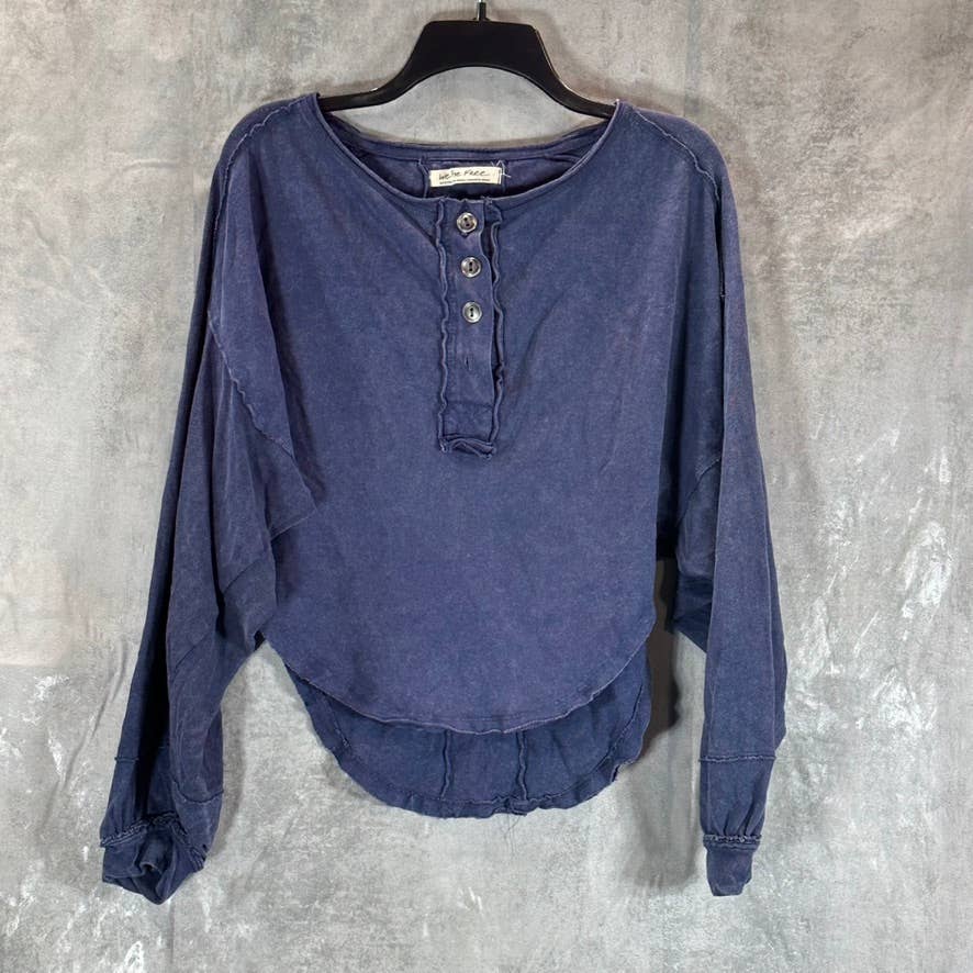 WE THE FREE Women's Quarry Melodi Henley Long-Sleeve Top SZ M
