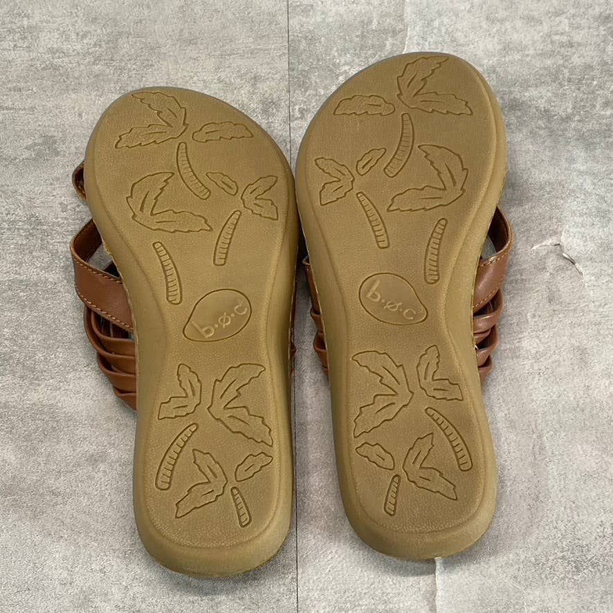 B.O.C Women's Light Brown Alisha Lightweight Comfort Strappy Slide Sandals SZ 8