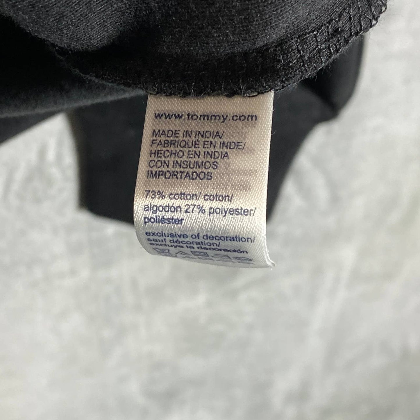 TOMMY HILFIGER Men's Dark Sable Thompson Quarter-Zip Mock-Neck Sweatshirt SZ S