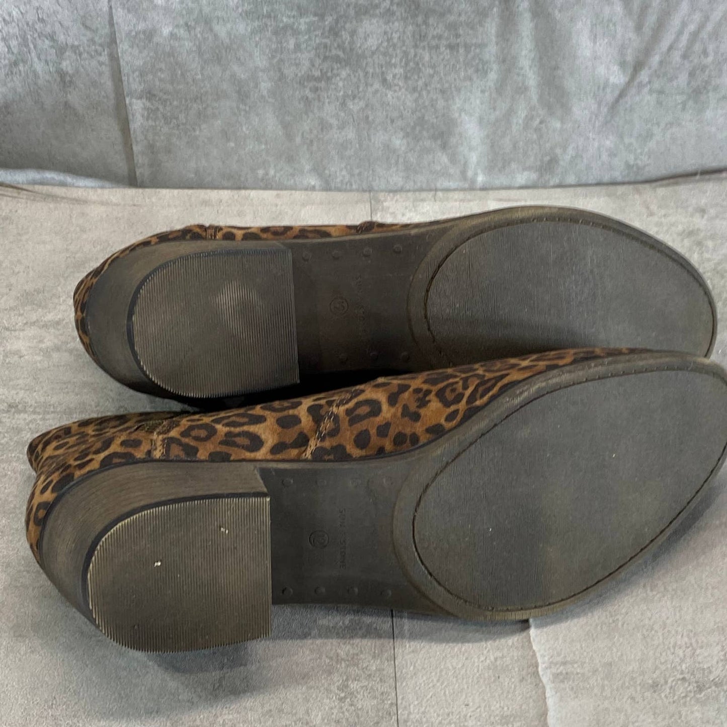 SUN+STONE Women's Brown Leopard Abby Double-Zip Round-Toe Block-Heel Bootie SZ12