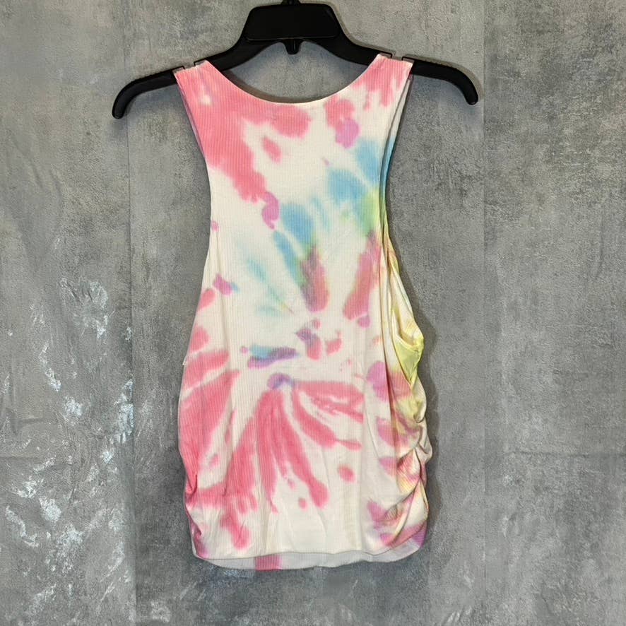 AFRM Women's Plus Size Blanc Spring Spiral Ruskin Ribbed Racerback Tank Top SZ2X