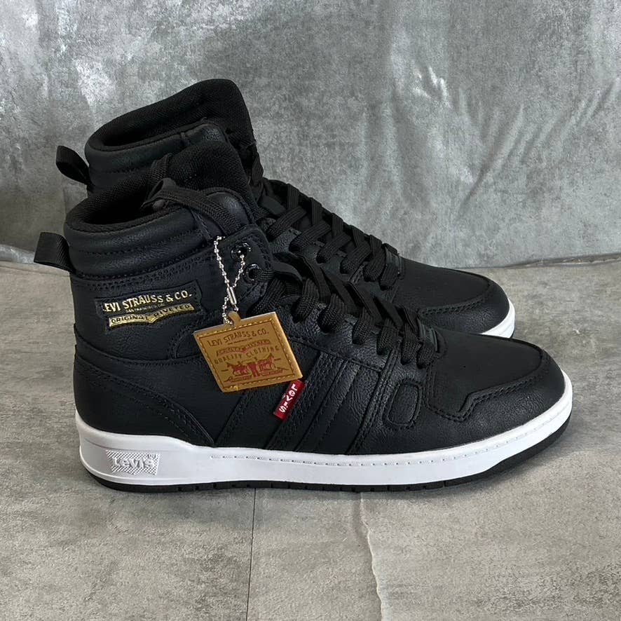 LEVI'S Women's Black BB HI Perf UL High-Top Lace-Up Sneakers SZ 6