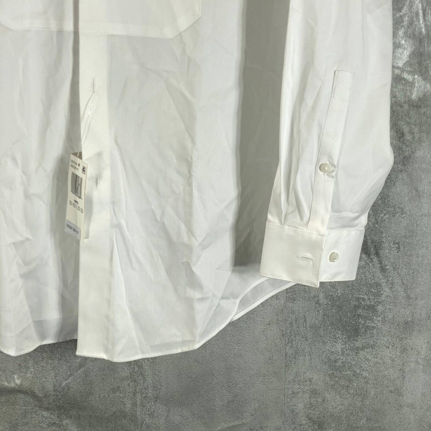 CALVIN KLEIN Men's White Infinite Color Sustainable Slim-Fit Stretch Shirt SZ L