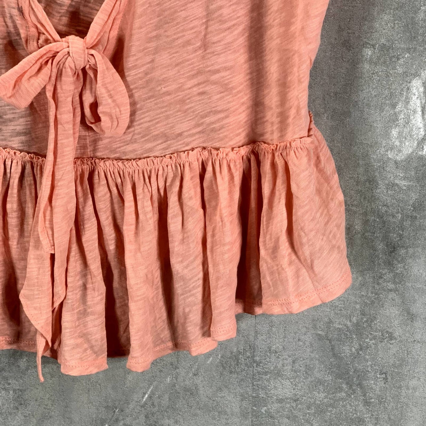 INC INTERNATIONAL CONCEPTS Women's Mango Beach V Tie-Back Ruffled Top SZ XL