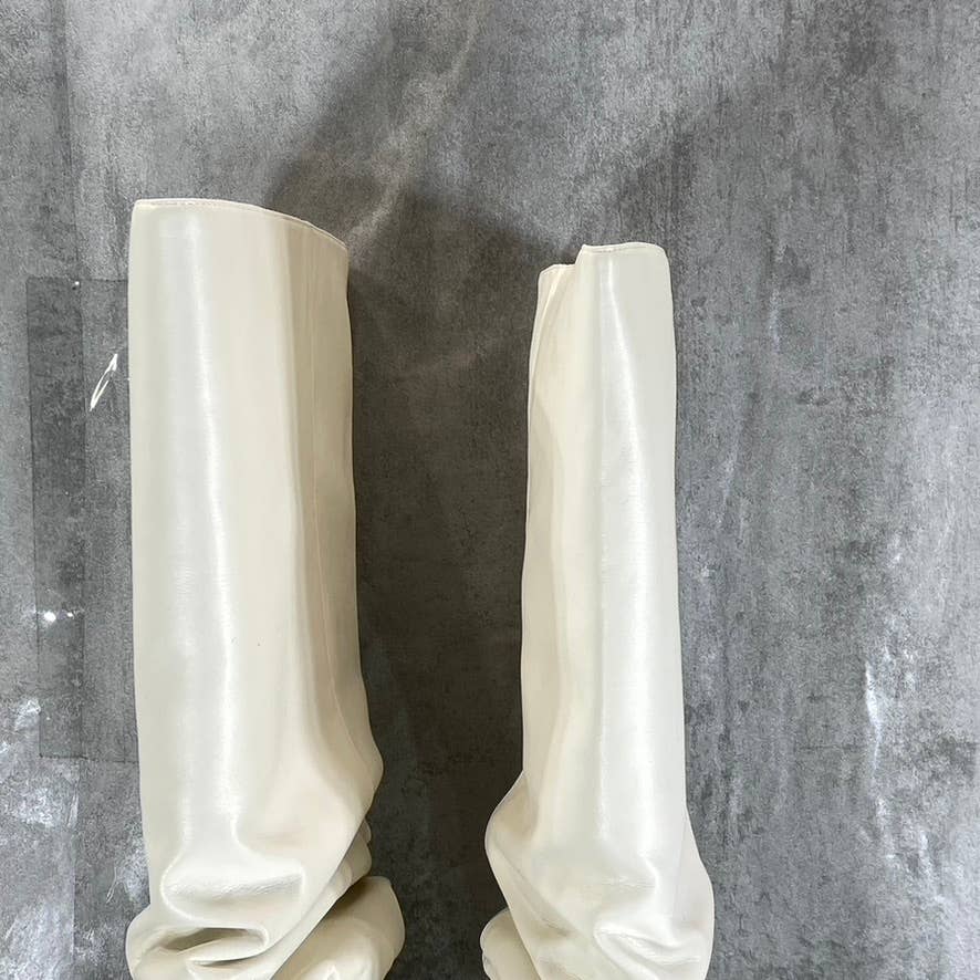 INC INTERNATIONAL Women's White Iyonna Over-The-Knee Slouch Stiletto Boots SZ 10