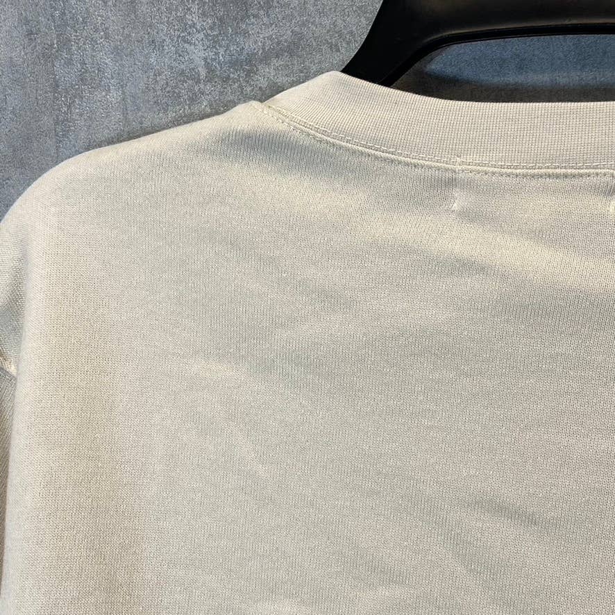 TREASURE & BOND Women's Ivory Fog Love One Another Pullover Crewneck Sweatshirt SZ XS