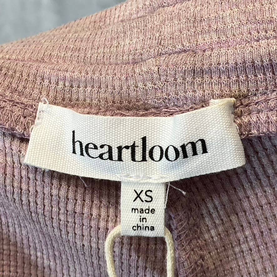 HEARTLOOM Women's Lilac Celina Mini Waffle Knit Drawstring Pull-On Shorts SZ XS