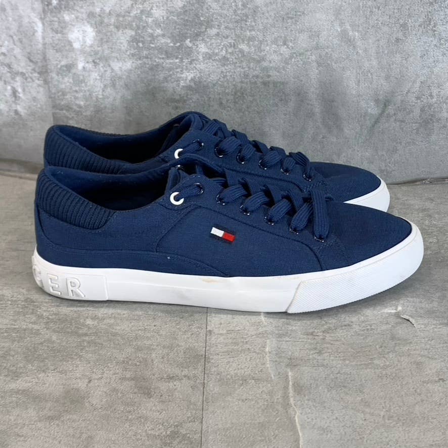 TOMMY HILFIGER Women's Dark Blue Finice Lace-Up Sneakers SZ 8.5