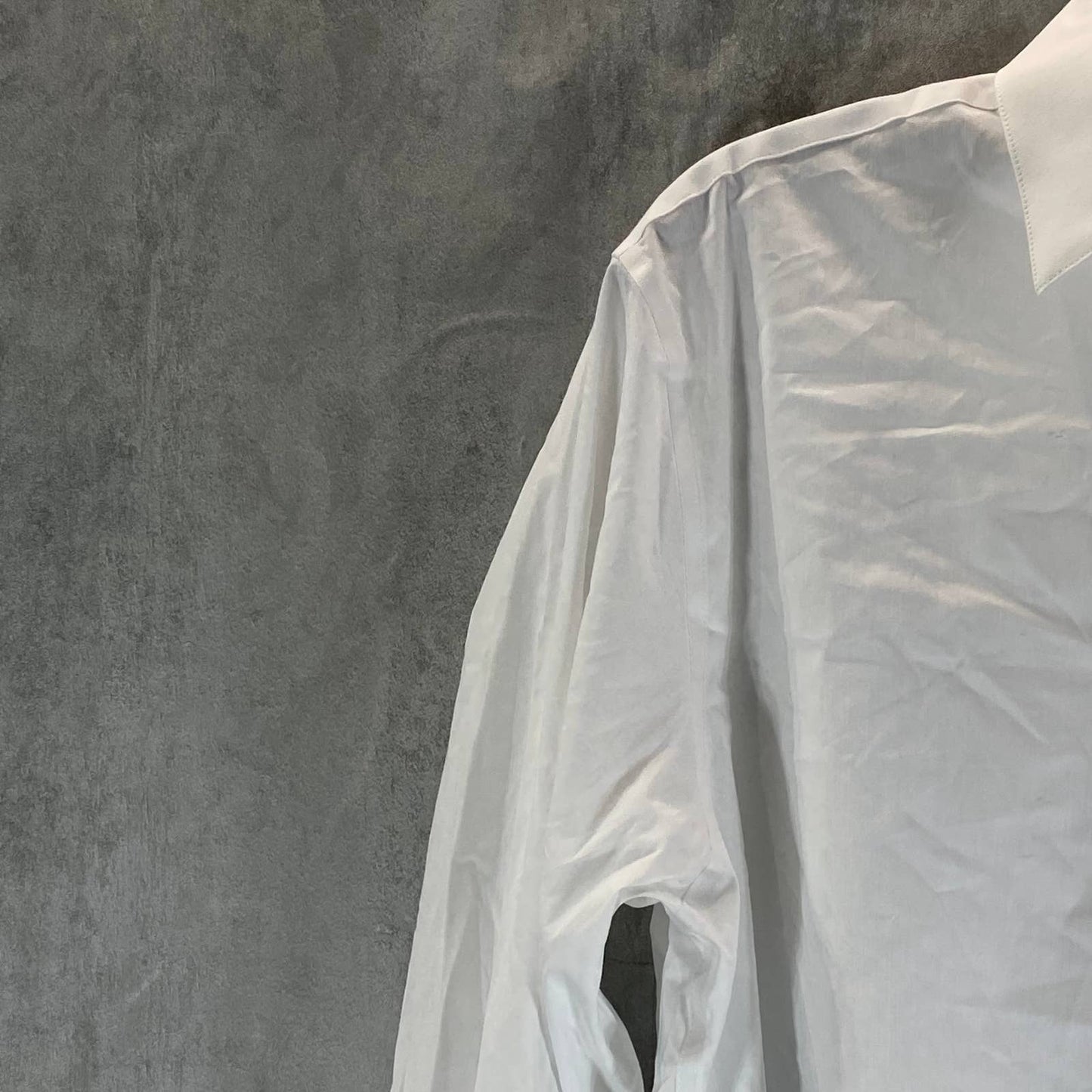 ALFANI Men's White Slim-Fit 2-Way Stretch Dress Shirt SZ L(16/16.5 32/33)