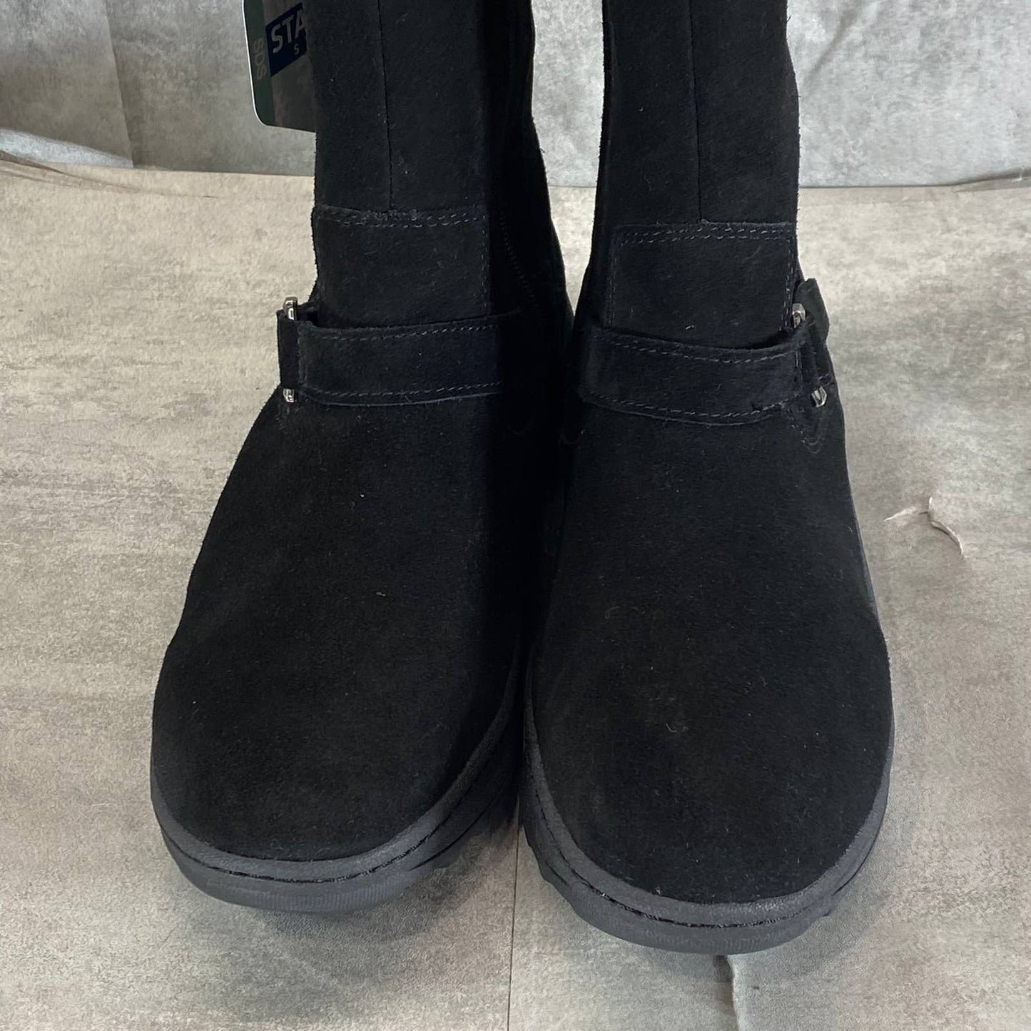 BARETRAPS Women's Black Adele Water Resistant Tall Pull-On Boots SZ 11