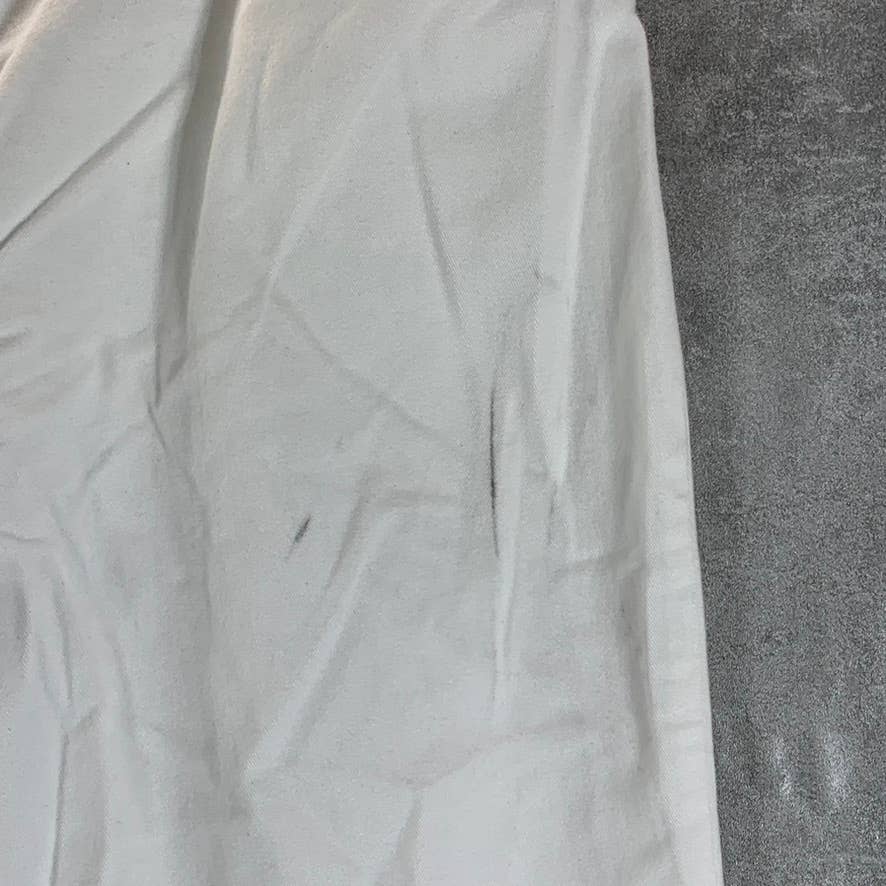 STYLE & CO Women's Bright White Mid-Rise Curvy-Fit Straight-Leg Capri Jeans SZ10