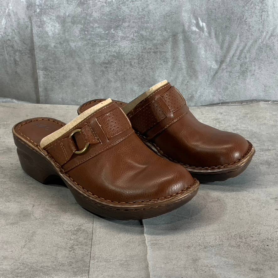 B.O.C Women's Brown Polly Comfort Platform Round-Toe Slip-On Clogs SZ 7