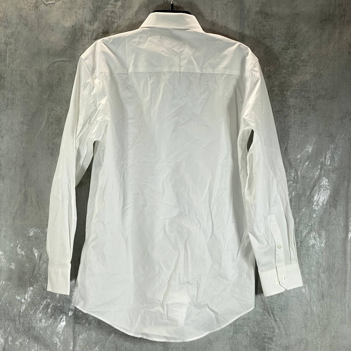 ALFANI AlfaTech Men's White Solid Regular-Fit Dress Shirt SZ S(14-14.5 32/33)