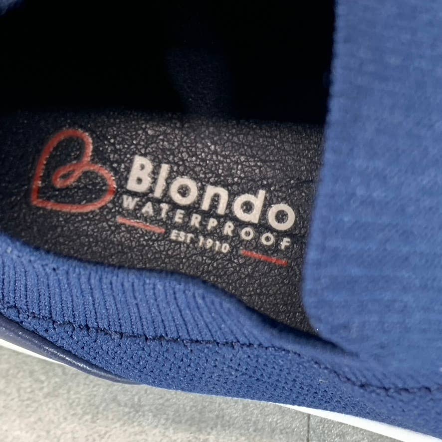 BLONDO Women's Navy Knit Kyla Waterproof Slip-On Platform Sneakers SZ 6.5