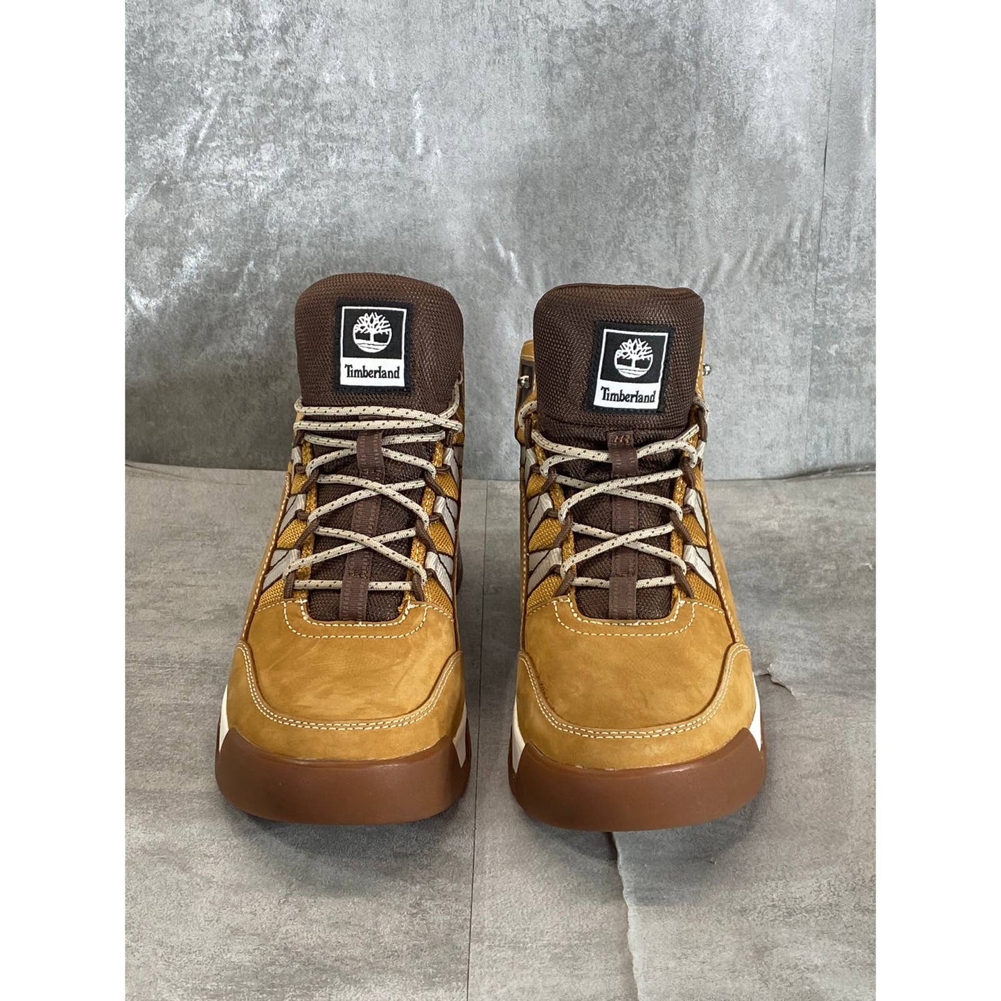 TIMBERLAND Women's Wheat Nubuck Euro Swift Hiking Lace-Up Boots SZ 9