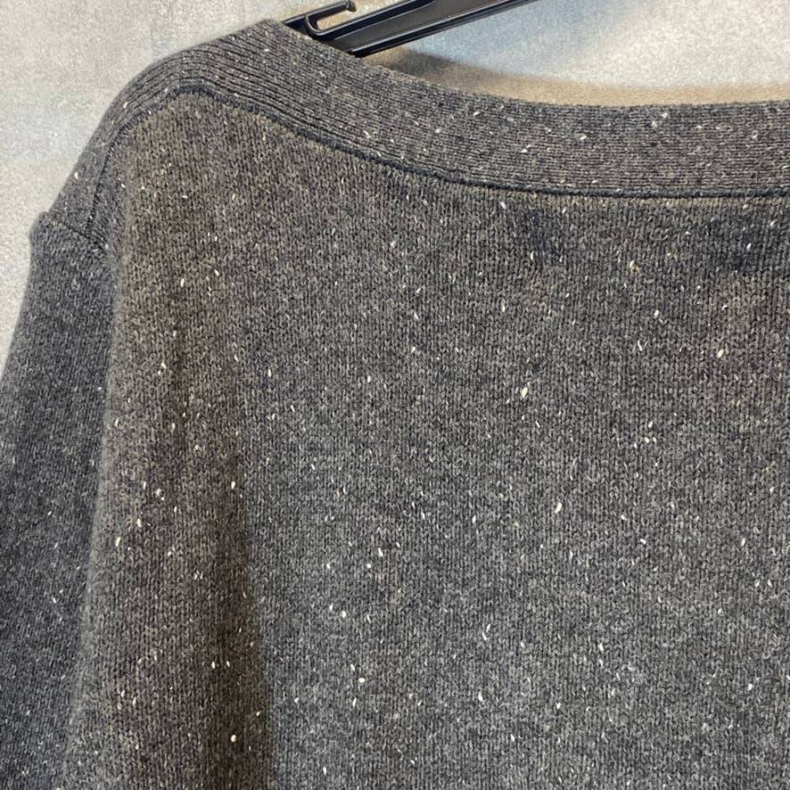 KAREN SCOTT Women's Charcoal Ballet Neck Curved Hem Pullover Tunic Sweater SZ 2XL