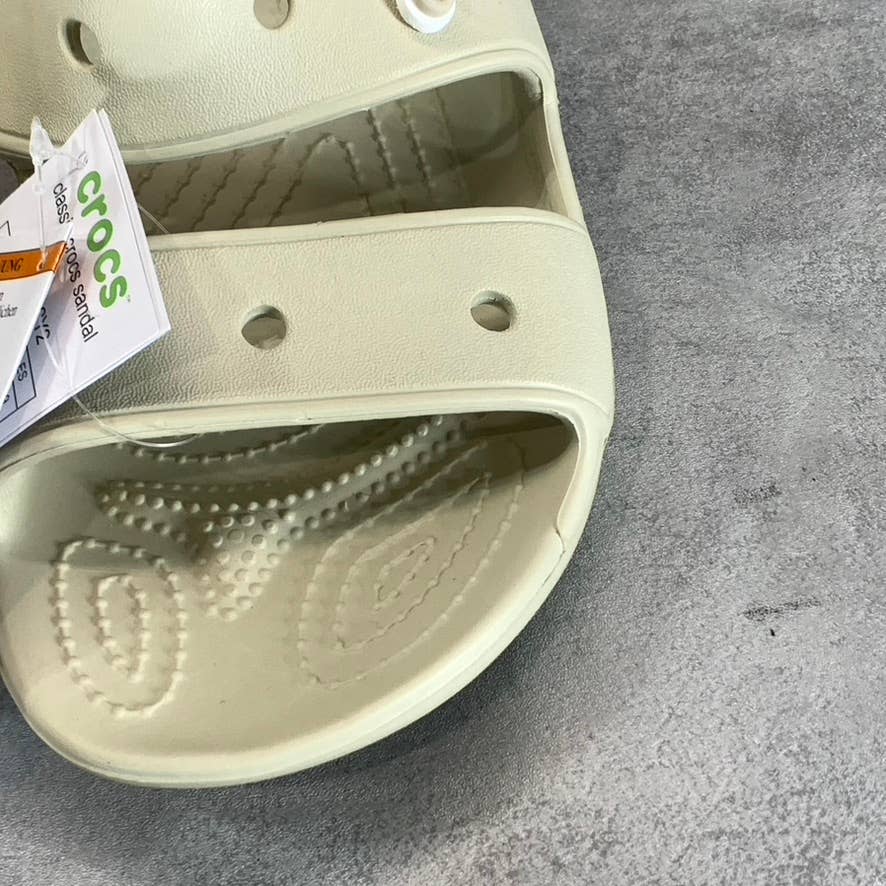 CROCS Iconic Comfort Unisex Adult Bone Classic Double-Strap Slide Sandal SZM7/W9