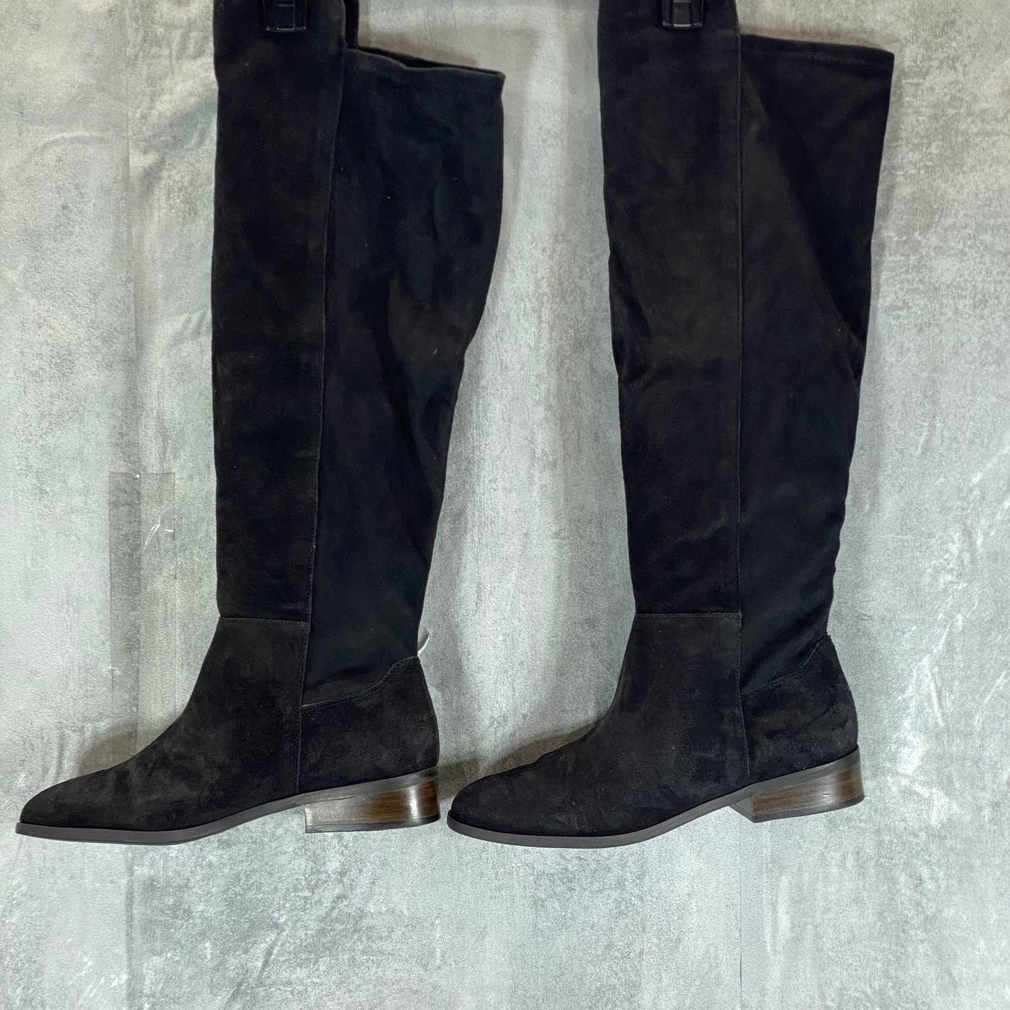 LUCKY BRAND Women's Black Calypso Wide-Calf Over-The-Knee Boots SZ 9.5