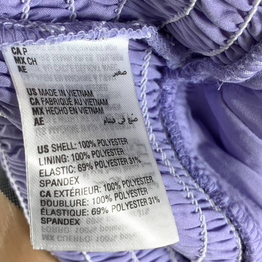 BAR III Women's Wizard Lilac Smocked Ruffle Tiered Pull-On Mini Skirt SZ S
