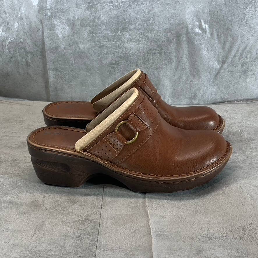 B.O.C Women's Brown Polly Comfort Platform Round-Toe Slip-On Clogs SZ 7