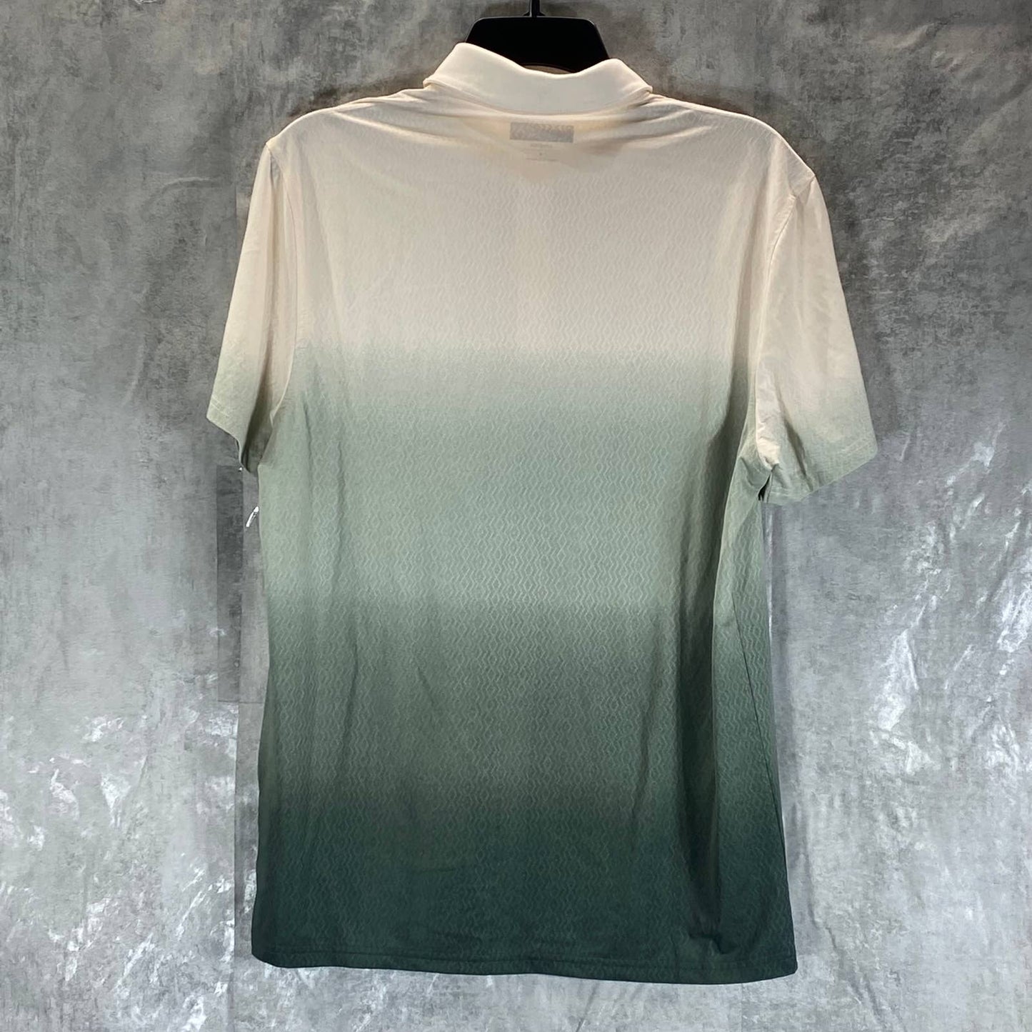 ALFANI Men's Green Ombre Stretch 4-Button Short-Sleeve Polo Shirt SZ S