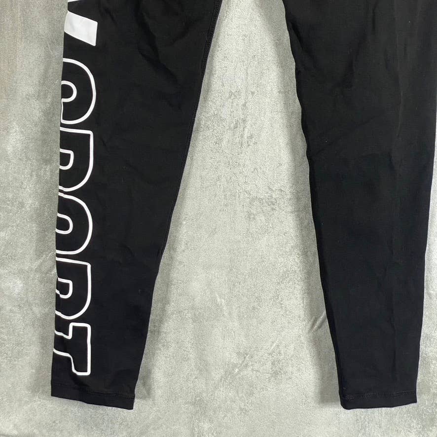 DKNY SPORT Women's Black-White Exploded Outline High-Rise 7/8 Leggings SZ S