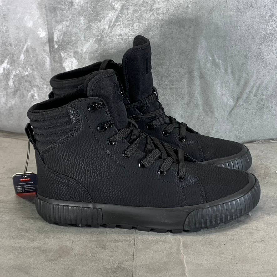 LEVI'S Women's Black Olivia High-Top Platform Lace-Up Sneakers SZ 8