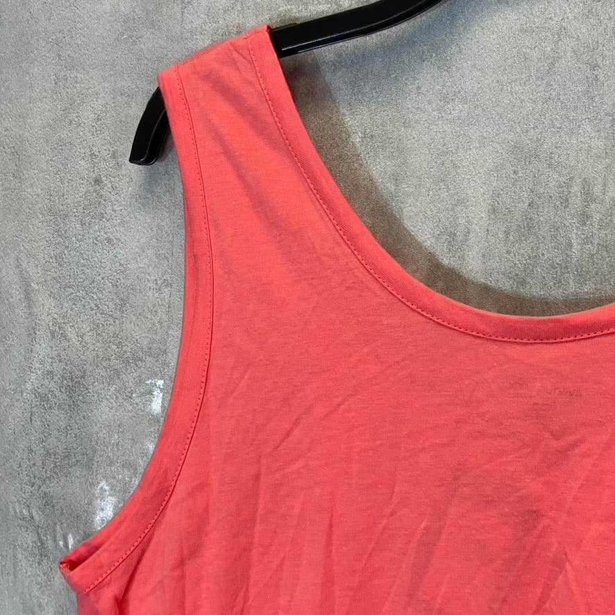 AVENUE Women's Orange Lets Make Today Great Logo Front Tank Top SZ 18/20
