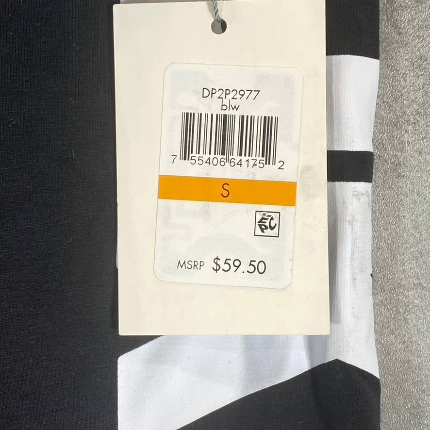 DKNY SPORT Women's Black-White Exploded Outline High-Rise 7/8 Leggings SZ S