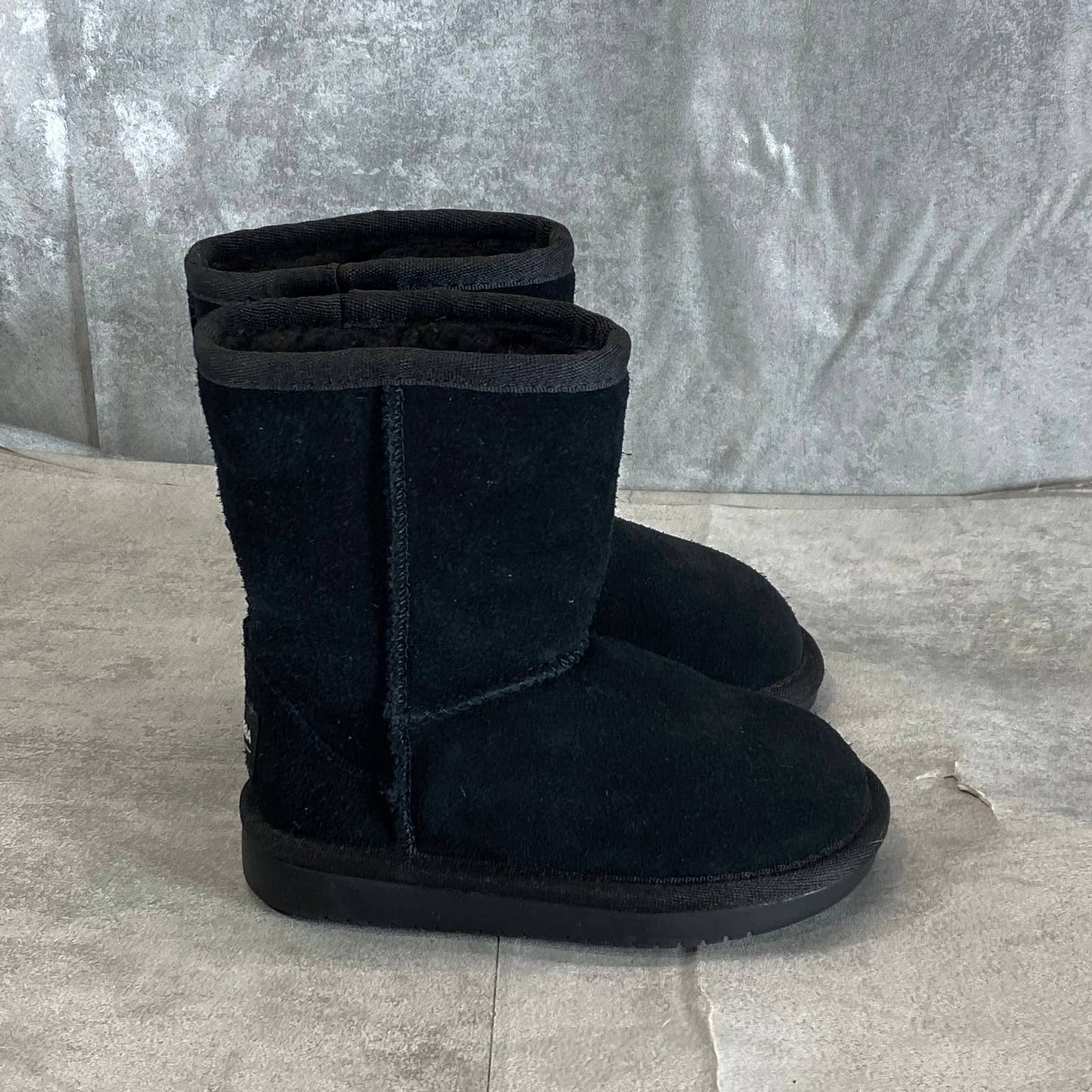 KOOLABURRA By UGG Toddler's Black Suede Koola Pull-On Short Boots SZ 7