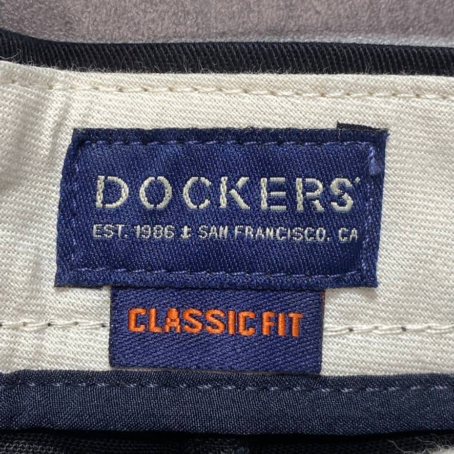 DOCKERS Black Classic Fit Stretch Easy Khaki Pants SZ 38X30