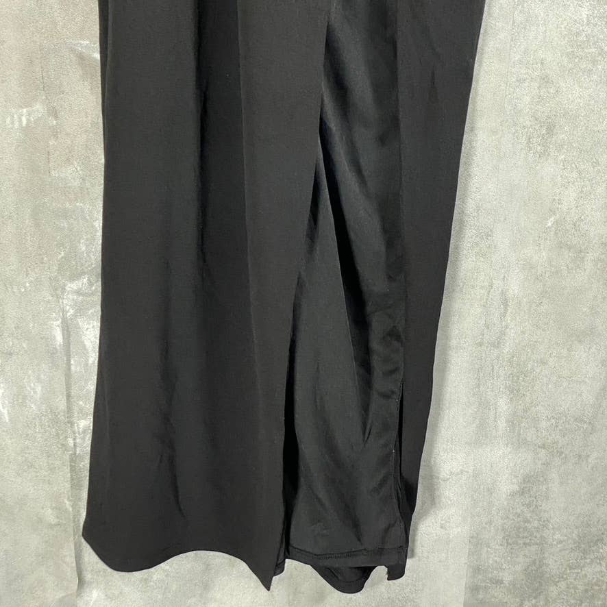 CITY STUDIO Juniors' Black One-Shoulder Cutout Side-Slit Maxi Dress SZ 9