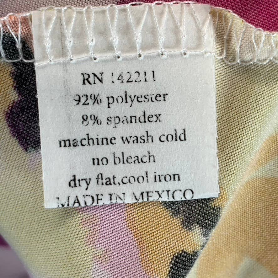 24SEVEN Comfort Apparel Women's Multi Floral Scoop-Neck Sleeveless Loose Maxi Casual Dress SZ M